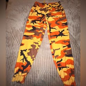 Tna Orange Camo Joggers